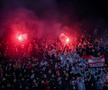Scenografie cu Lăcătuș la derby-ul din Bulgaria » Cum a fost posibil: ultrașii Stelei, deplasare masivă