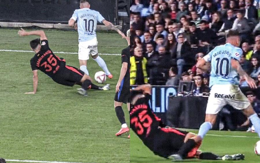Faultul pentru care Gerard Martin nu a primit nici măcar „galben” Scandal colosal în Celta - Barcelona: a ieșit de pe teren înainte de ultimul fluier, consternat de deciziile arbitrilor!