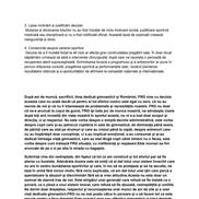 Memoriu către Agenția Națională pentru Sport
