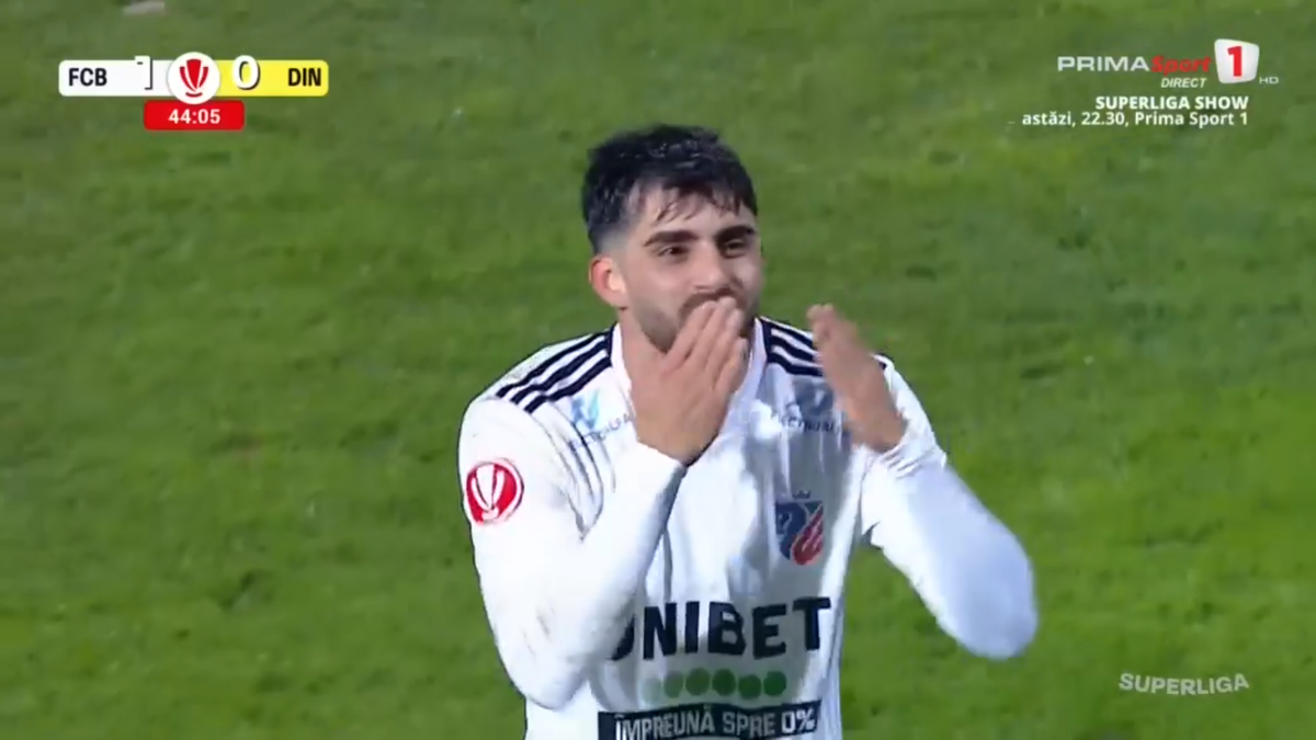 Voleu senzațional în Botoșani - Dinamo » Portarul a sărit degeaba