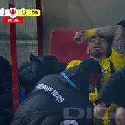 Danny Armstrong s-a accidentat în FC Botoșani - Dinamo // FOTO: captură Digi Sport