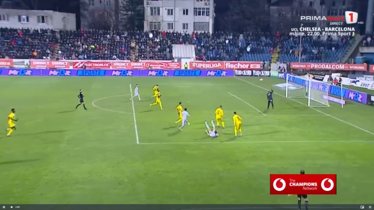 Golul lui Mailat din Botoșani - Dinamo