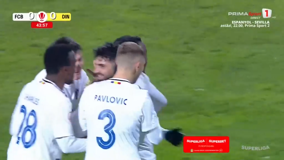Voleu senzațional în Botoșani - Dinamo » Portarul a sărit degeaba