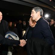 Victor Pițurcă s-a salutat cordial cu Gică Hagi, sub privirile lui Adrian Bumbescu