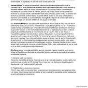 Memoriu către Agenția Națională pentru Sport