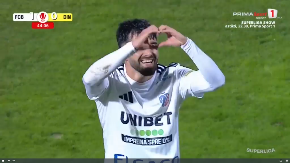 Voleu senzațional în Botoșani - Dinamo » Portarul a sărit degeaba