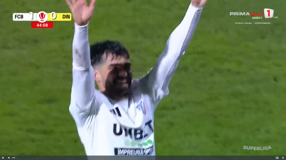 Voleu senzațional în Botoșani - Dinamo » Portarul a sărit degeaba