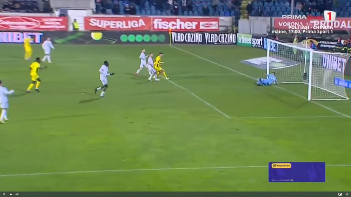 Golul marcat de Opruț în Botoșani - Dinamo