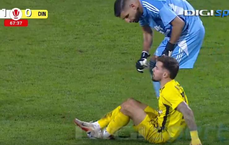 Danny Armstrong s-a accidentat în FC Botoșani - Dinamo // FOTO: captură Digi Sport