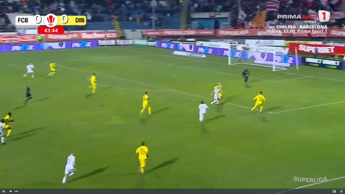 Golul lui Mailat din Botoșani - Dinamo