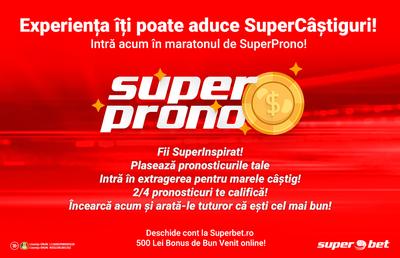 100.000 lei și tot atâtea motive să participi gratuit la SuperProno! Dă-ne acum pronosticurile tale!
