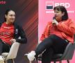 Cristina Neagu ascultând-o pe Luminița Huțupan Dinu FOTO Cristi Preda