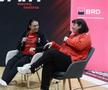 Cristina Neagu și Luminița Huțupan Dinu la dialogul care a urmat meciuluiFOTO Cristi Preda