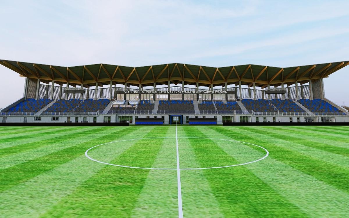 Noul stadion de la Satu Mare / foto: Facebook