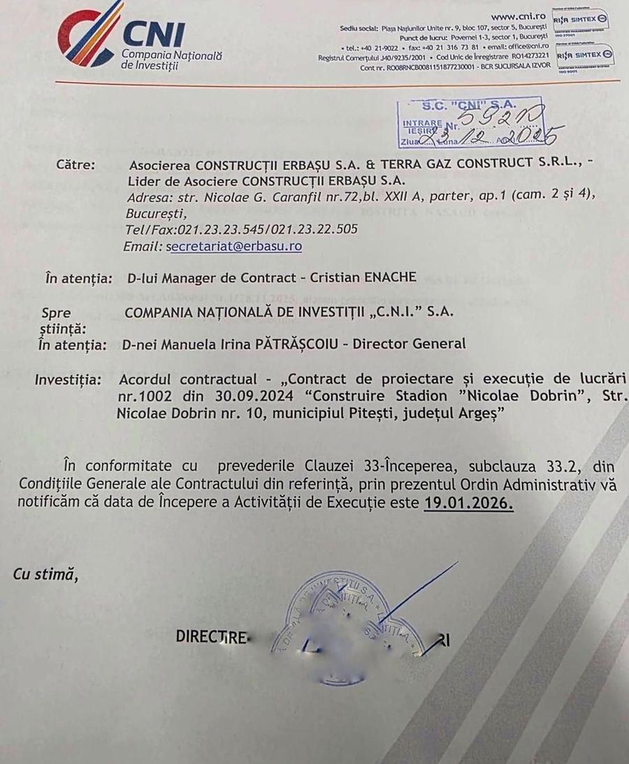 „Așteptăm naționala aici!” » Euforie la Pitești, după anunțul CNI: „Ați văzut termenul de finalizare? Spuneau că nu se face arena”