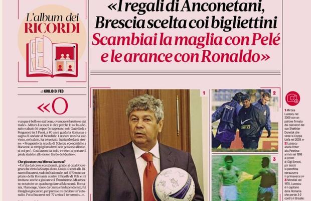 Mircea Lucescu, interviu-eveniment în Italia » De la Ceaușescu la casa distrusă la cutremur și cadoul de la Pele