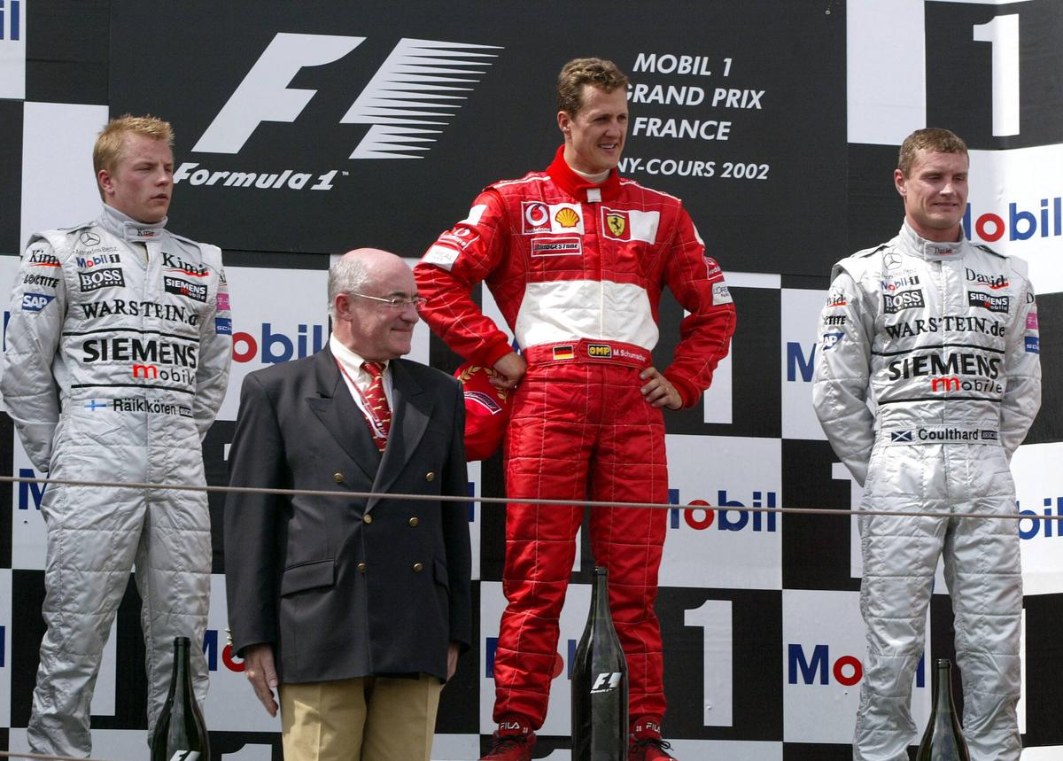 Monopostul McLaren MP4-17A din sezonul 2002 de Formula 1. Foto: Imago