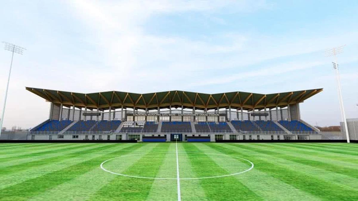 Noul stadion de la Satu Mare / foto: Facebook