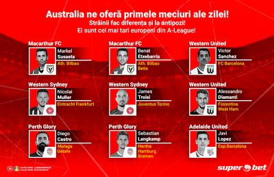 Fotbalul e tot mai popular în Australia, iar pariorii simt asta! Diminețile încep cu A-League și cu vedetele aduse din Europa