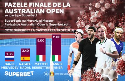 Fazele finale de la Australian Open: cine-l oprește pe Daniil Medvedev? Vezi ce spun Cotele Superbet