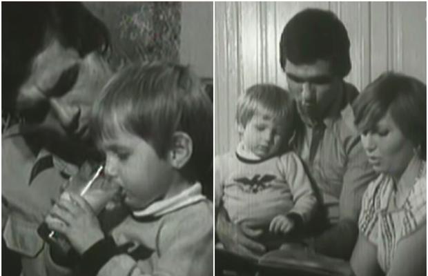 Imagini de colecție cu Edi și Anghel Iordănescu » Ce făcea actualul selecționer la vârsta de 3 ani