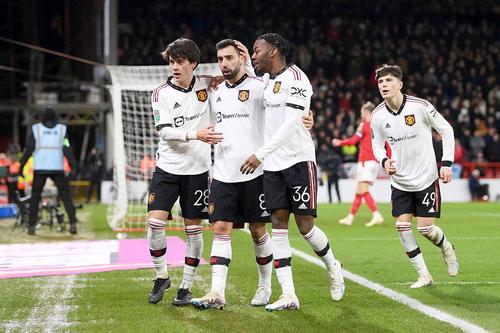 Manchester United a învins-o cu 3-0 pe Nottingham Forest // sursă foto: Guliver/gettyimages