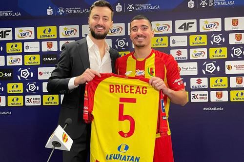 Marius Briceag, prezentat la Korona Kielce/ foto: korona-kielce.pl