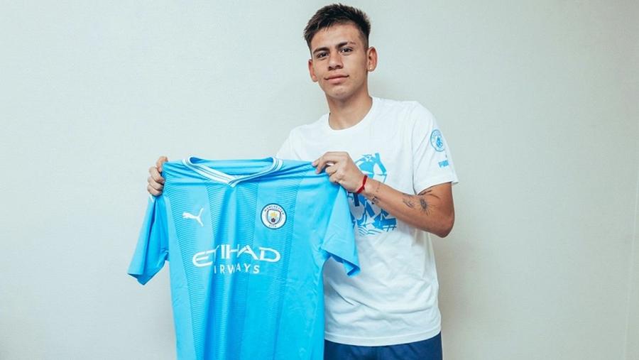 Claudio Echeverri/ foto: mancity.com Guardiola a făcut primul transfer al iernii » A semnat până în 2028 cu Manchester City