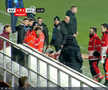 Clipe de panică în Giulești: titularul Rapidului a părăsit terenul pe targă, cu guler cervical