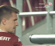 Clipe de panică în Giulești: titularul Rapidului a părăsit terenul pe targă, cu guler cervical