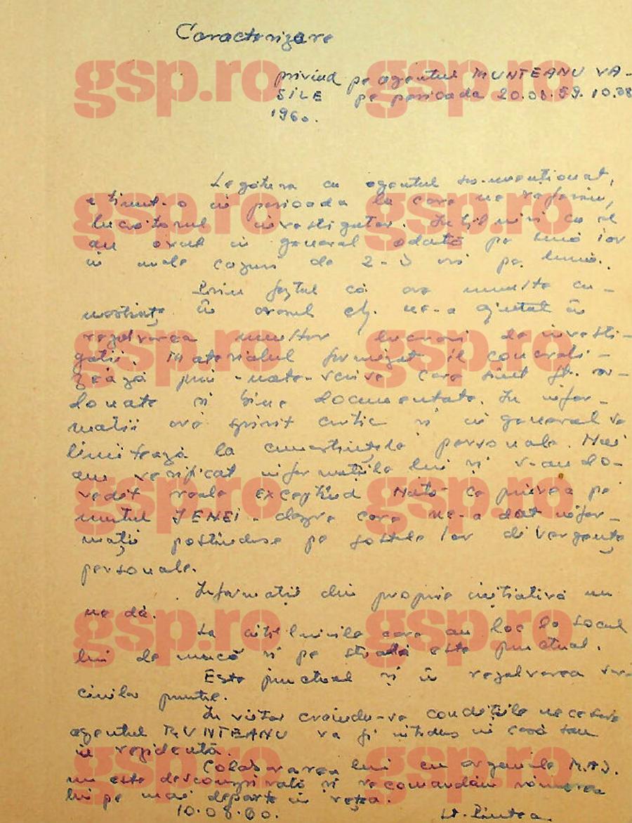 Raportul din august 1960, care relata că Ștefan Kovacs dăduse Securității o notă informativă cu repere nereale despre Emeric Jenei, fiind însă complet neclar contextul. Sursa: Arhivele CNSAS Stupoare în arhivele Securității: marele Ștefan Kovacs a fost agentul secret „Vasile Munteanu” + „Este un tovarăș atașat colaborării”