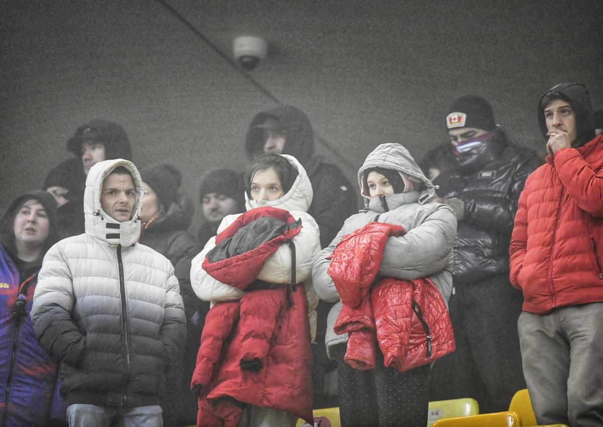 Ce a făcut Peluza Nord pe finalul meciului FCSB - CFR Cluj