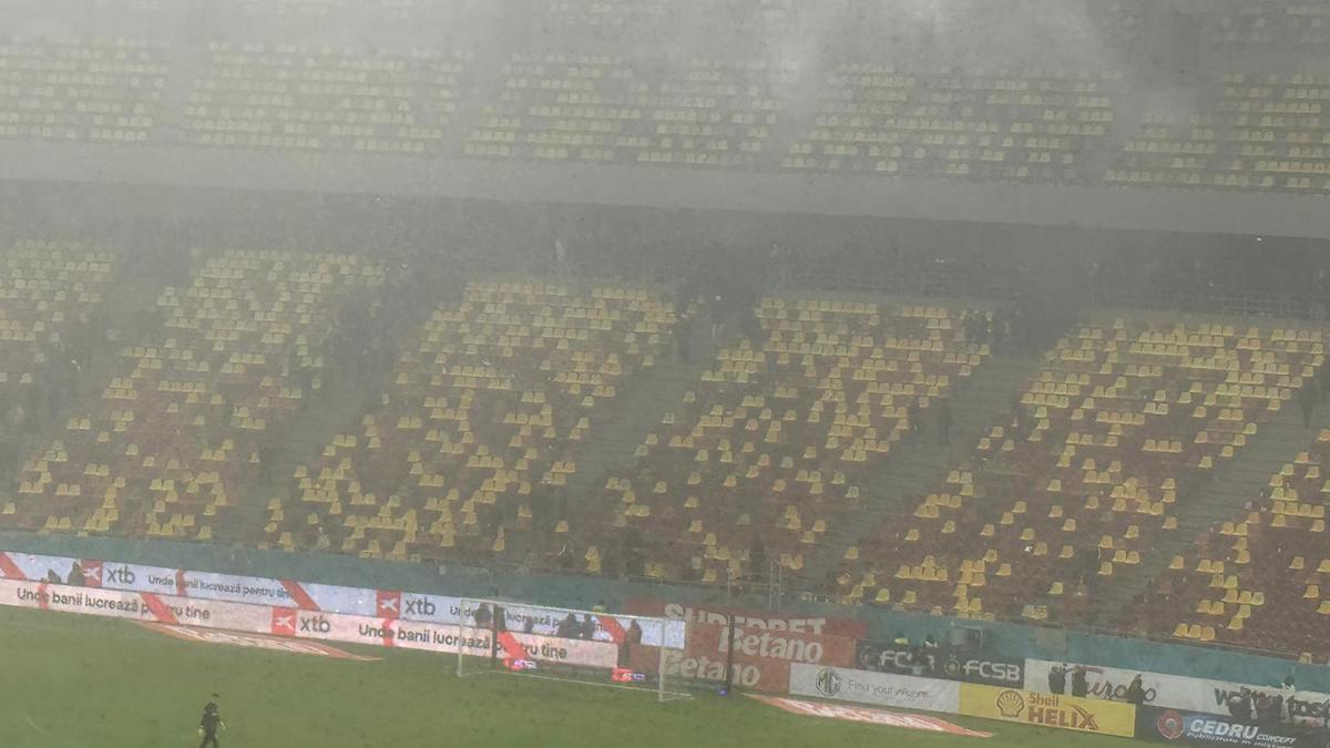 Scene nemaivăzute pe Arena Națională! » Peluza Nord FCSB nu a mai suportat umilința