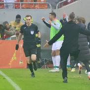 Daniel Pancu, bucurie după golul lui Andrei Cordea din FCSB - CFR Cluj // FOTO: Ionuț Iordache (GSP.ro)