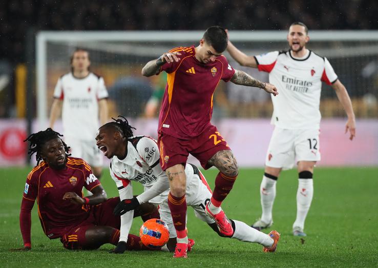 AS Roma - AC Milan, în etapa #22 din Serie A // FOTO: Getty Images