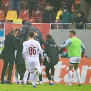 Daniel Pancu, bucurie după golul lui Andrei Cordea din FCSB - CFR Cluj // FOTO: Ionuț Iordache (GSP.ro)