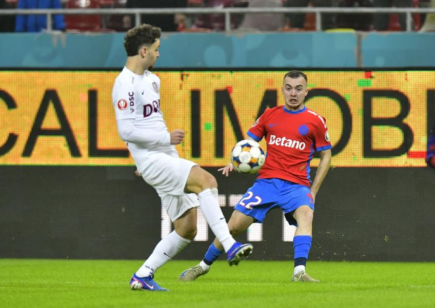 Mihai Toma, în FCSB - CFR Cluj, 25 ianuarie 2026. Foto: Ionuț Iordache (GSP)