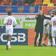 Daniel Pancu, bucurie după golul lui Andrei Cordea din FCSB - CFR Cluj // FOTO: Ionuț Iordache (GSP.ro)