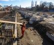 Stadiul lucrărilor la stadionul din Târgoviște în ianuarie 2020