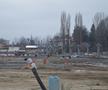 Stadiul lucrărilor la stadionul din Târgoviște în februarie 2021