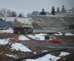 Stadiul lucrărilor la stadionul din Târgoviște în februarie 2021