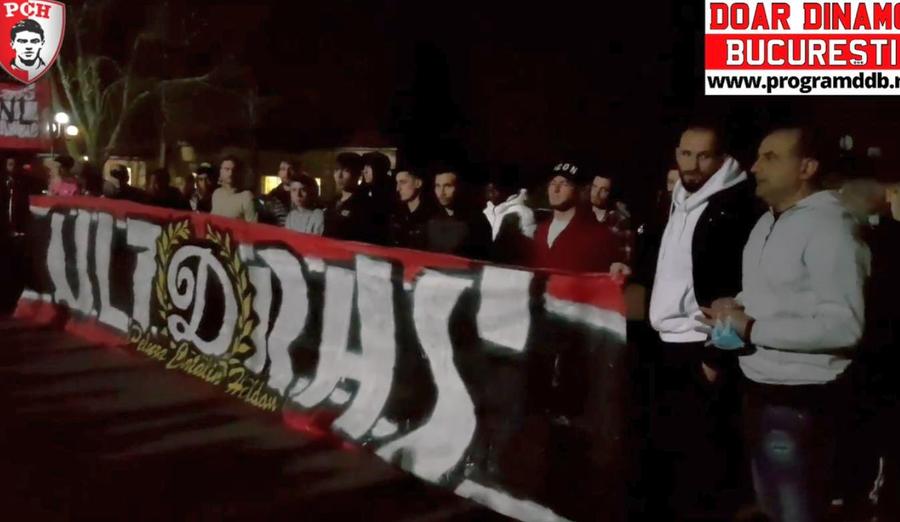 Antrenorul și jucătorii lui Dinamo în fața fanilor Fanii lui Dinamo au mers la Săftica înainte de meciul cu Viitorul » Antrenorul Gane a tradus mesajul căpitanului Puljic