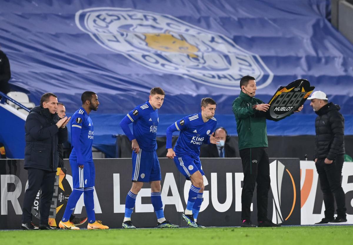 Nicolae Stanciu, în Leicester - Slavia Praga / FOTO: Guliver/GettyImages