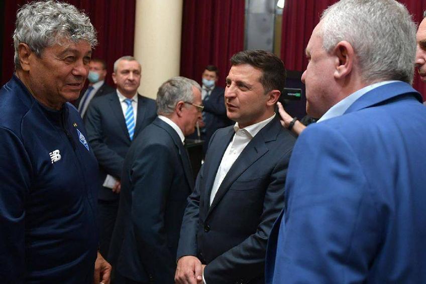 Mircea Lucescu l-a cunoscut pe Zelenski în octombrie 2020 / Sursă foto: Twitter@ Dinamo Kiev