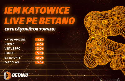 Turneul de CS:GO de la Katowice se îndreaptă spre semifinale! Streaming LIVE și zeci de speciale pe Betano