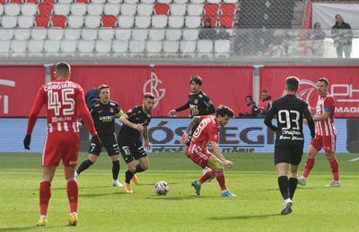 Sepsi - Hermannstadt 2-1, în primul meci al zilei în Superligă » Gazdele s-au impus chiar și în inferioritate numerică