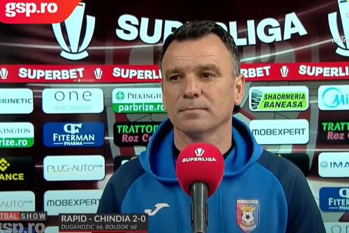 Rapid - Chindia 2-0. Toni Petrea, antrenorul oaspeților, consideră că echipa sa nu merita să piardă.