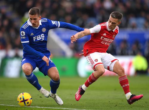 Leicester - Arsenal, în runda cu numărul 25 din Premier League.
Foto: Imago