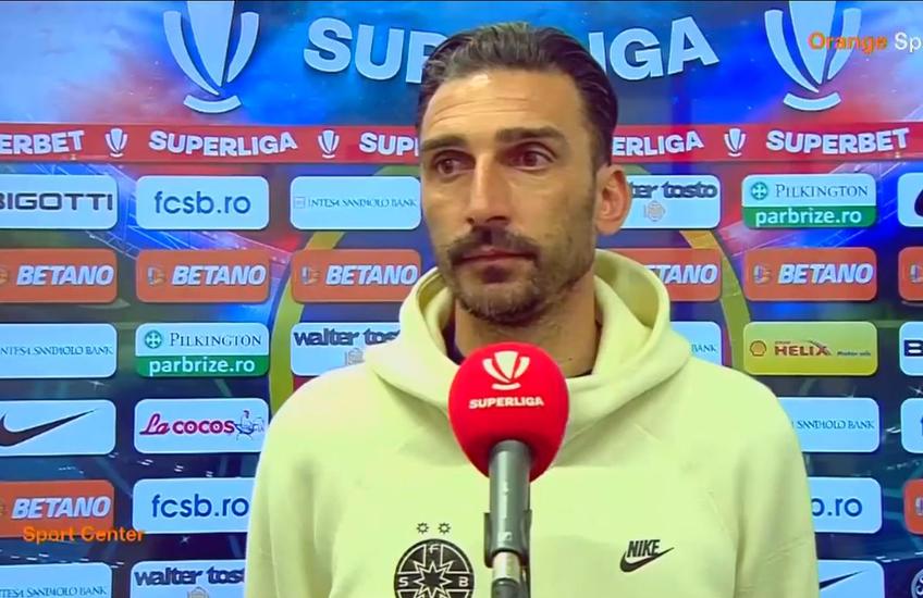 FCSB s-a impus în deplasarea de la Voluntari, scor 2-1. Elias Charalambous (43 de ani) și-a felicitat elevii și spune că schimbările efectuate la pauză au schimbat soarta partidei.