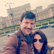 Cu soția în vizită la București
Foto: Instagram
